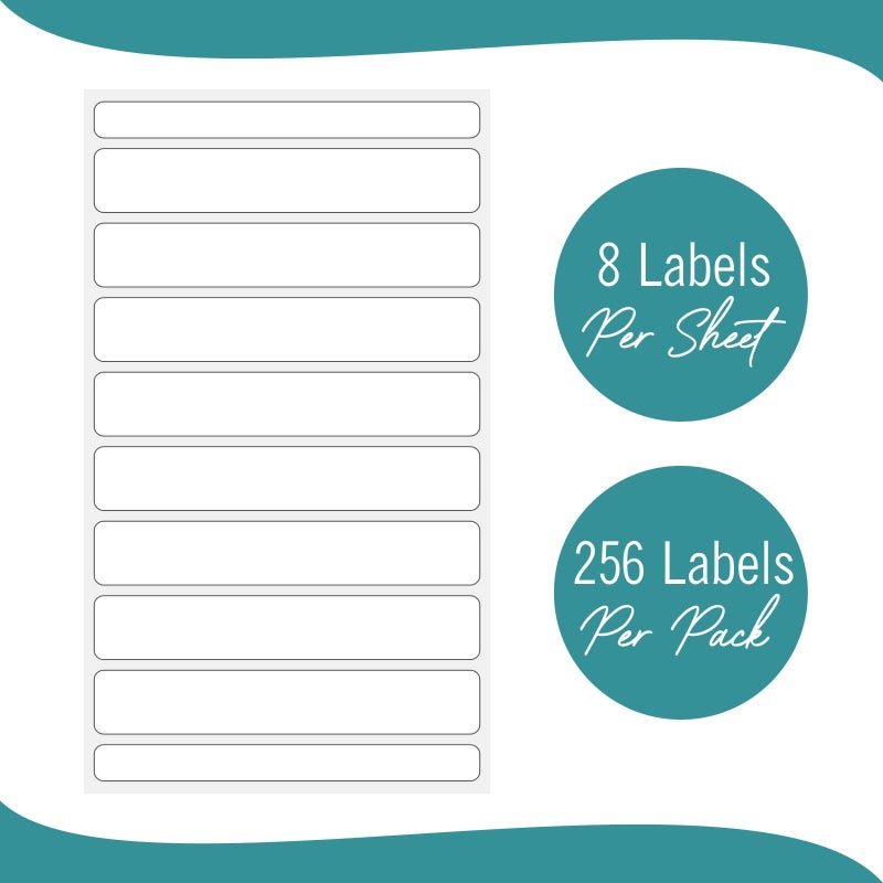 EXTRIC File Folder Labels 32 Sheets File Labels White Stickers a Total of 256 File Labels for File Folders - Image 4